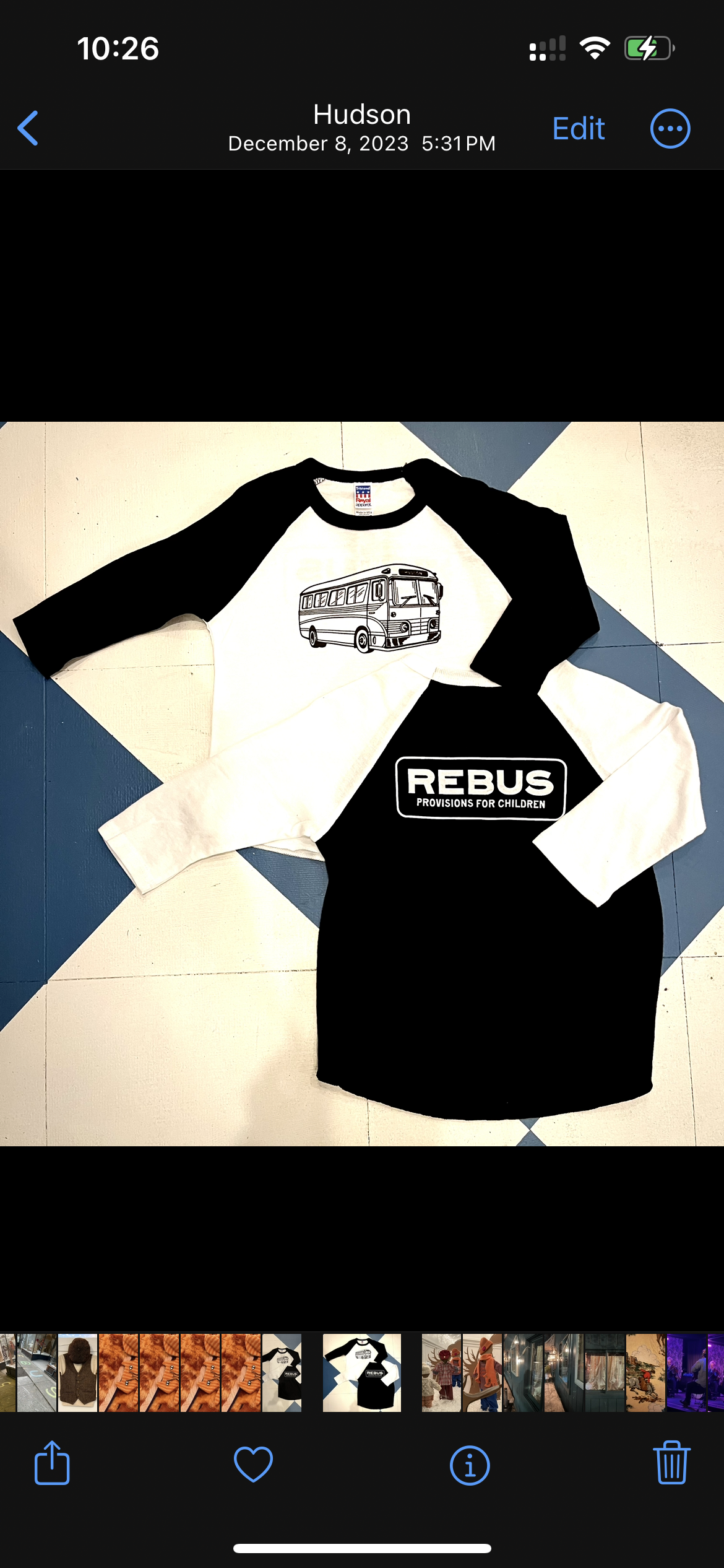 Rebus Baseball Shirt