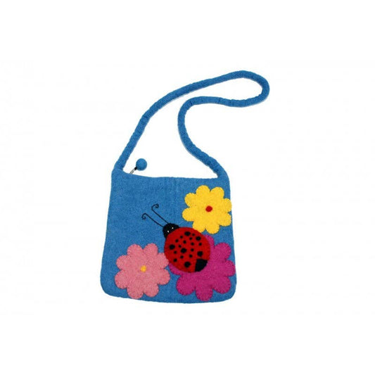 Lady Bug With Flower Cross Body Bag