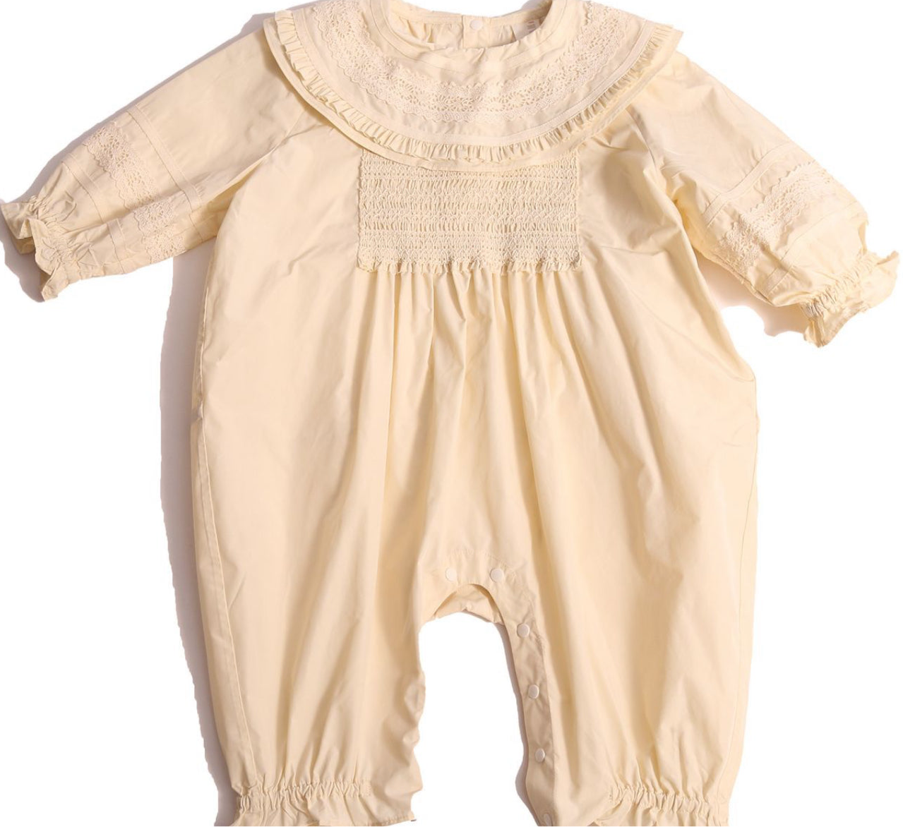 Brittany Ruffled Collar Onesie - Opal