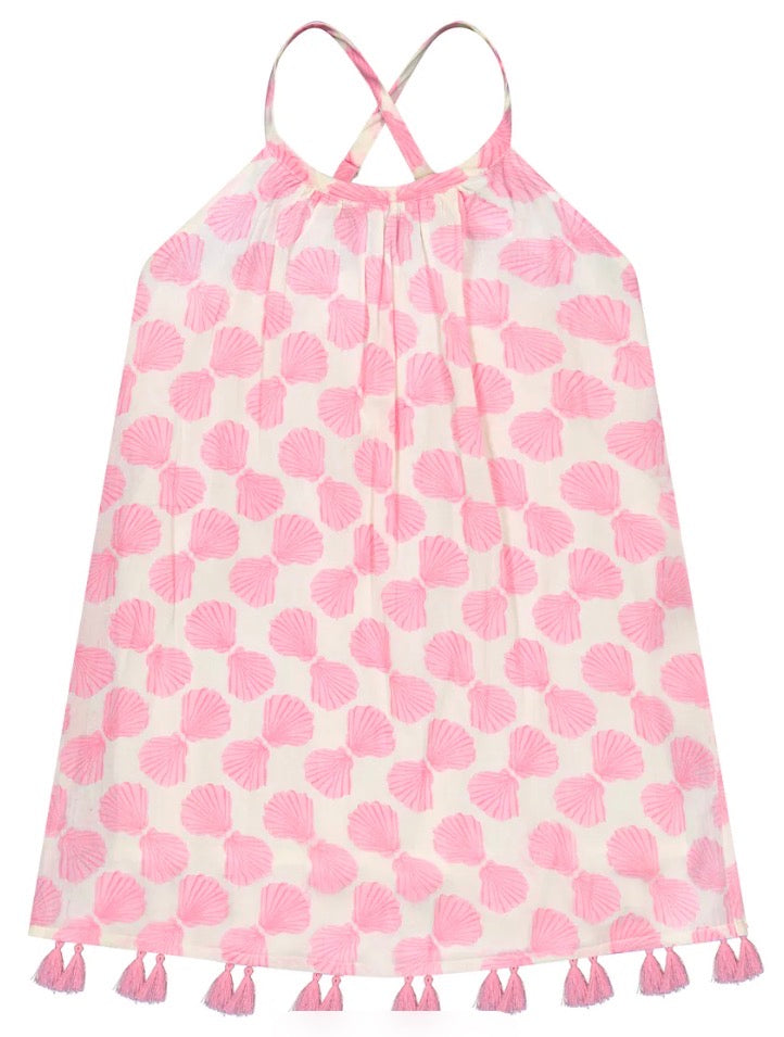 Mini Chantal Sundress - Shell Beach Pink