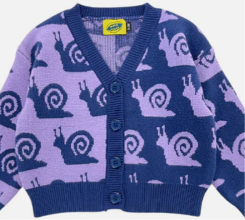 Cardigan - Escargot Navy