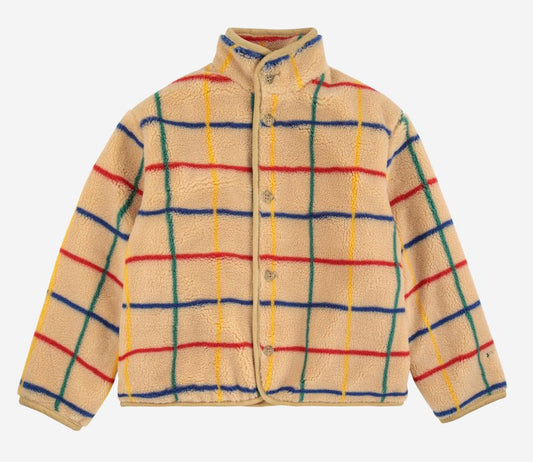 Color Stripes Sheepskin Jacket