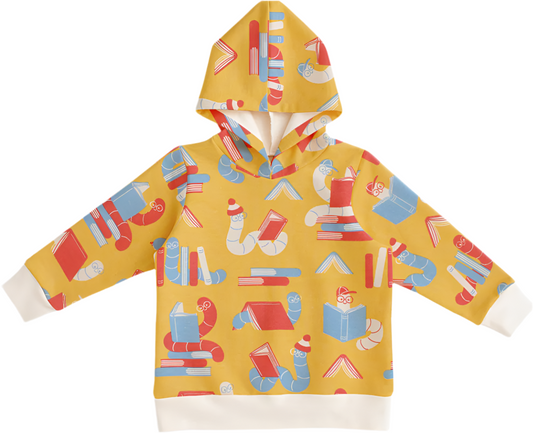 Hoodie - Bookworms Yellow