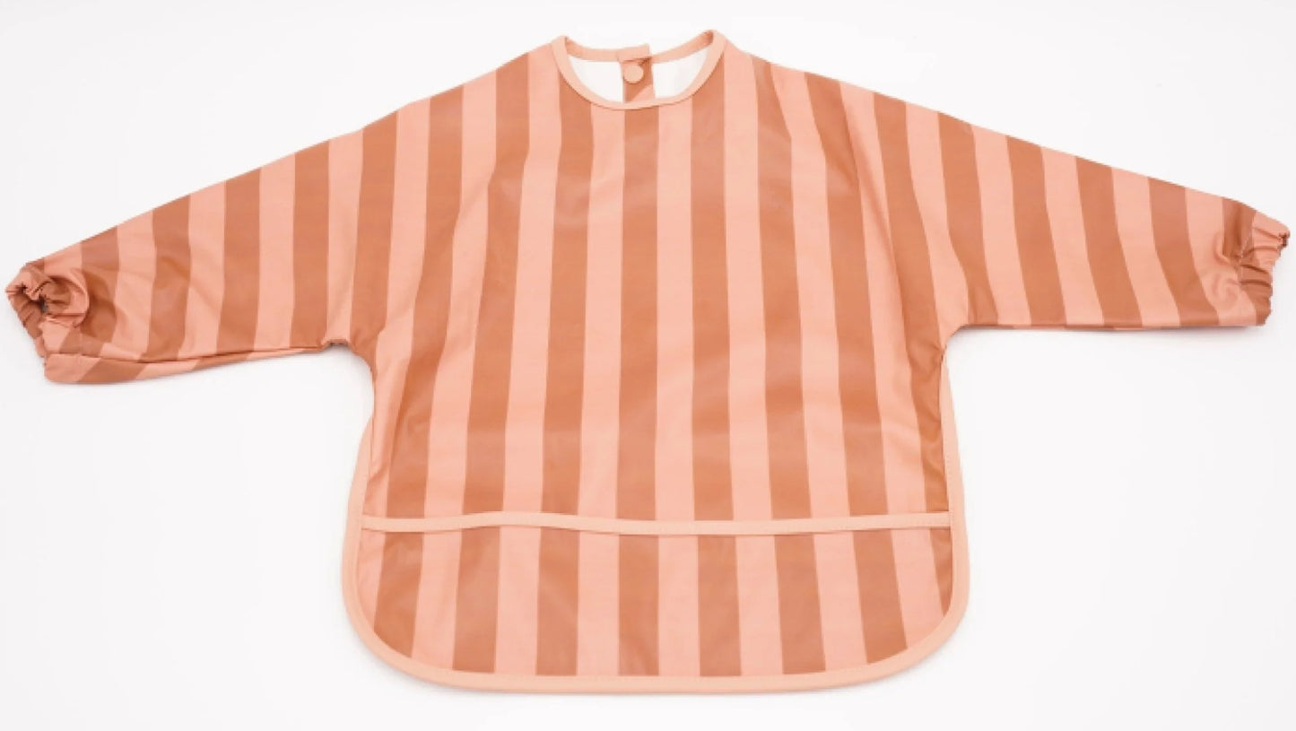 Smock Bib - Stripes Sunset & Tierra