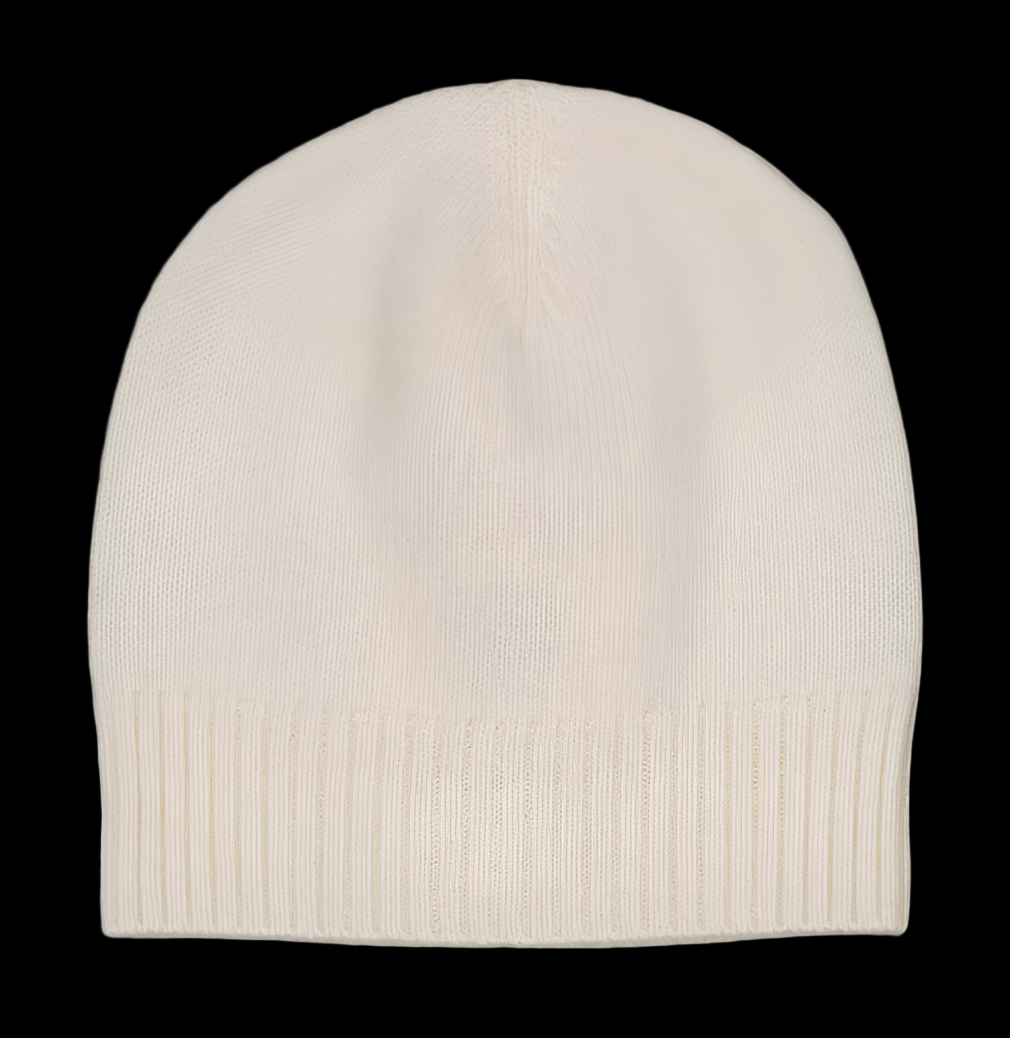 Cashmere Beanie - Ivory