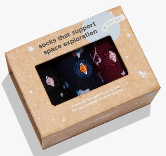 Boxed Set Kids Socks - Support Space Exploration