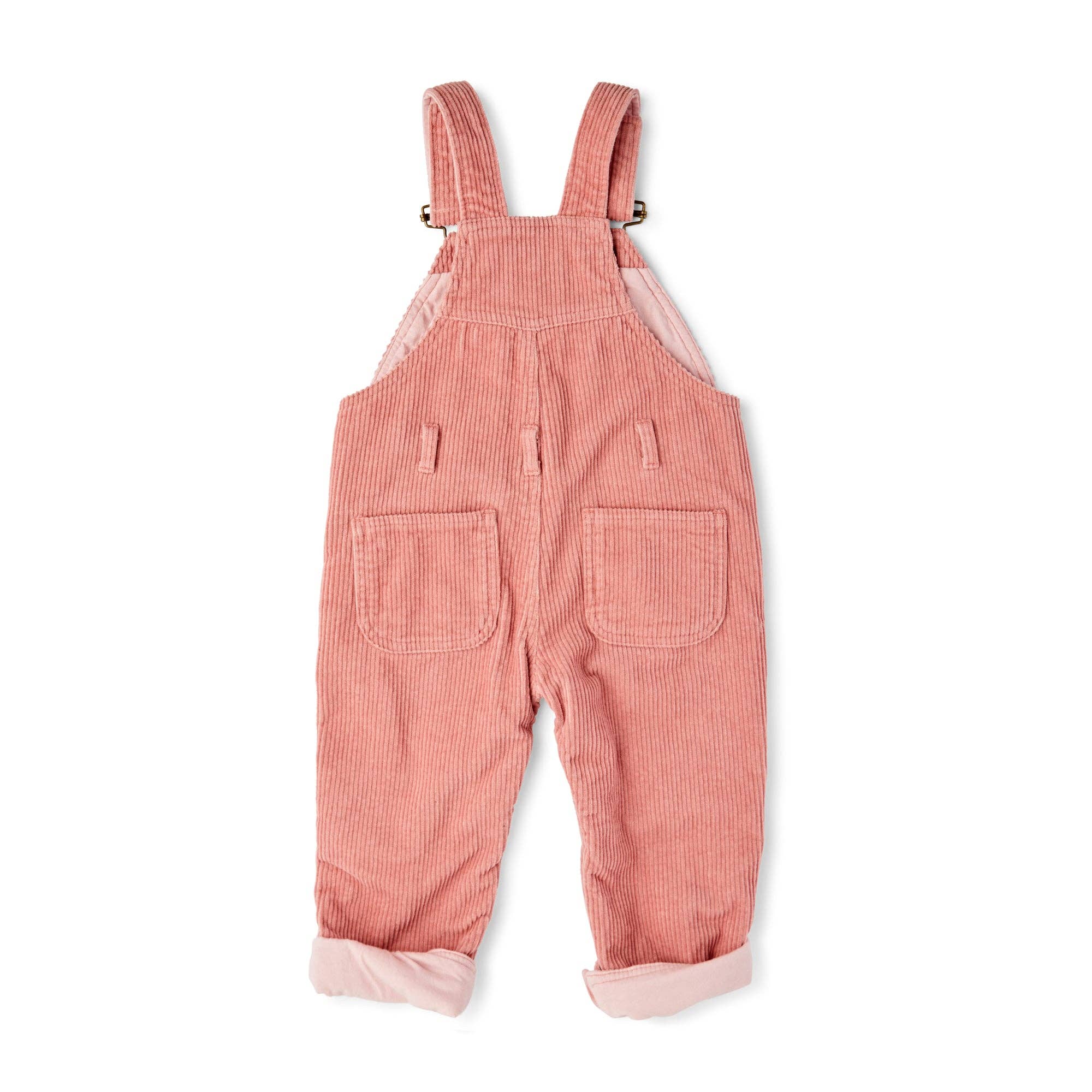 Pink Chunky Cord Dungarees