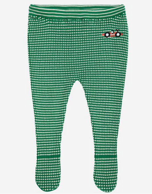 Race Car Knitted Footed Leggings