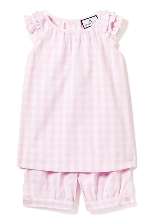 Summer Pajamas - Amelie Pink Gingham