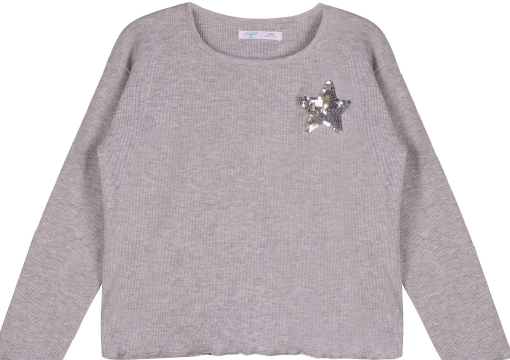 Grey Twinkle Stars Denim Pants