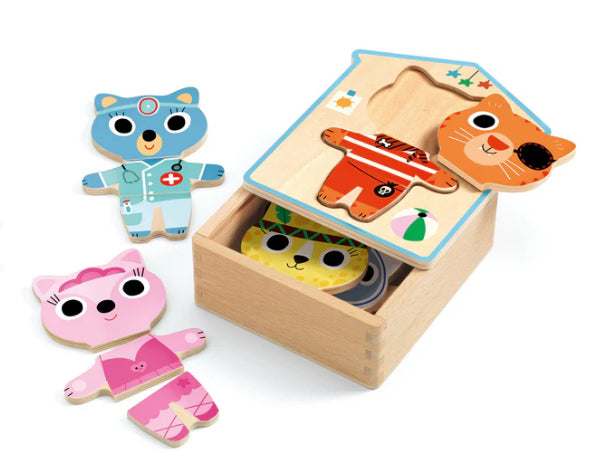 Dress Up Mix Wooden Puzzle