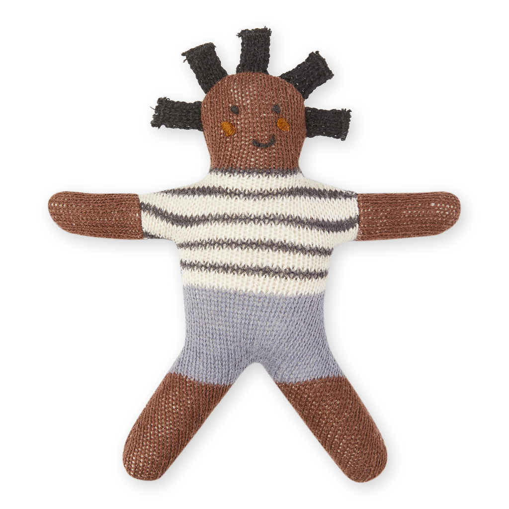 Cotton Knit Mini Rattles: Buddies