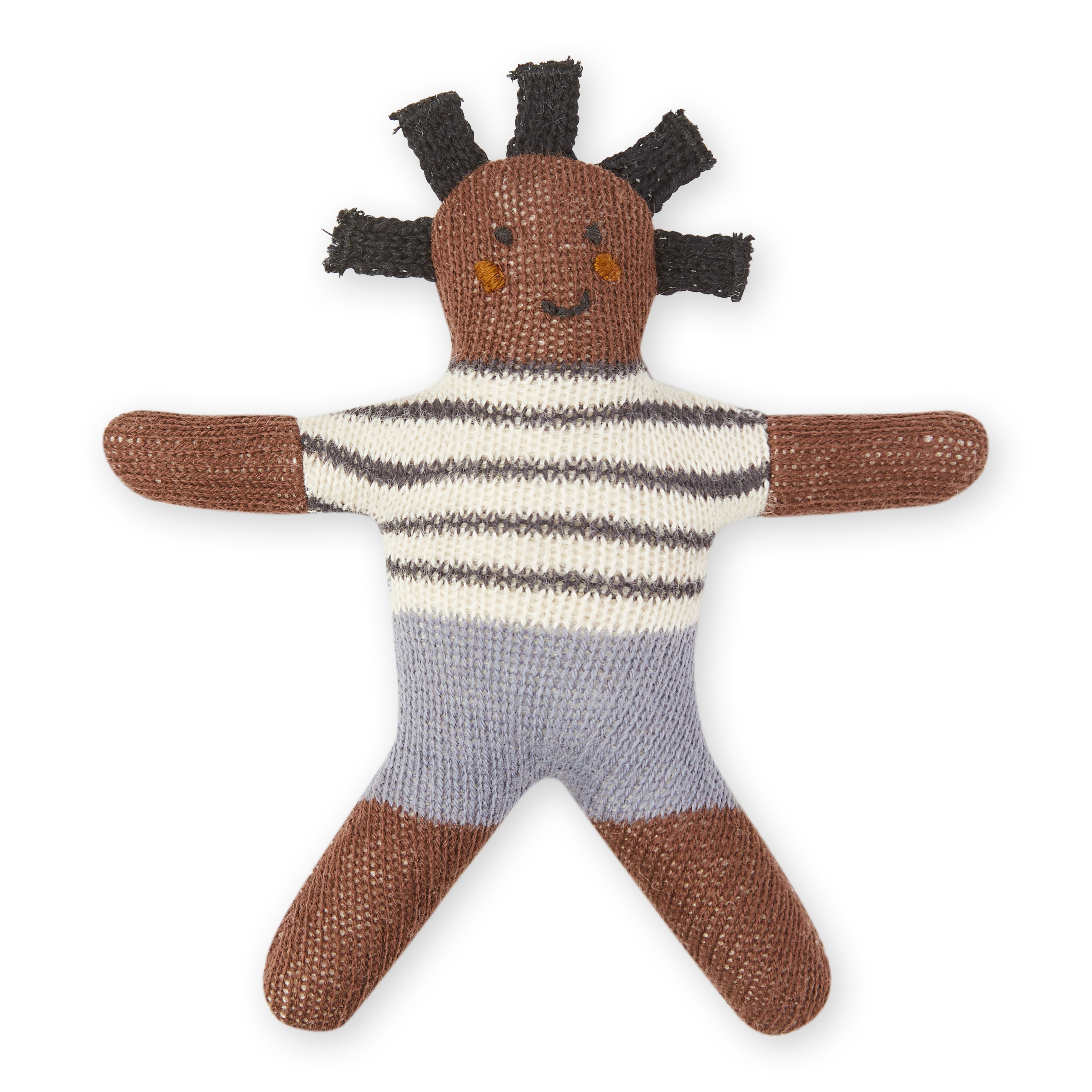Cotton Knit Mini Rattles: Buddies