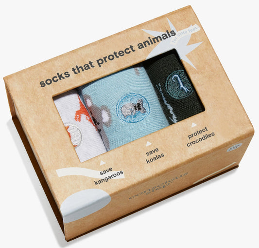 Boxed Set Kids Socks - Protect Animals