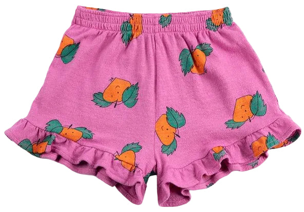 Tangerine All Over Ruffled Shorts