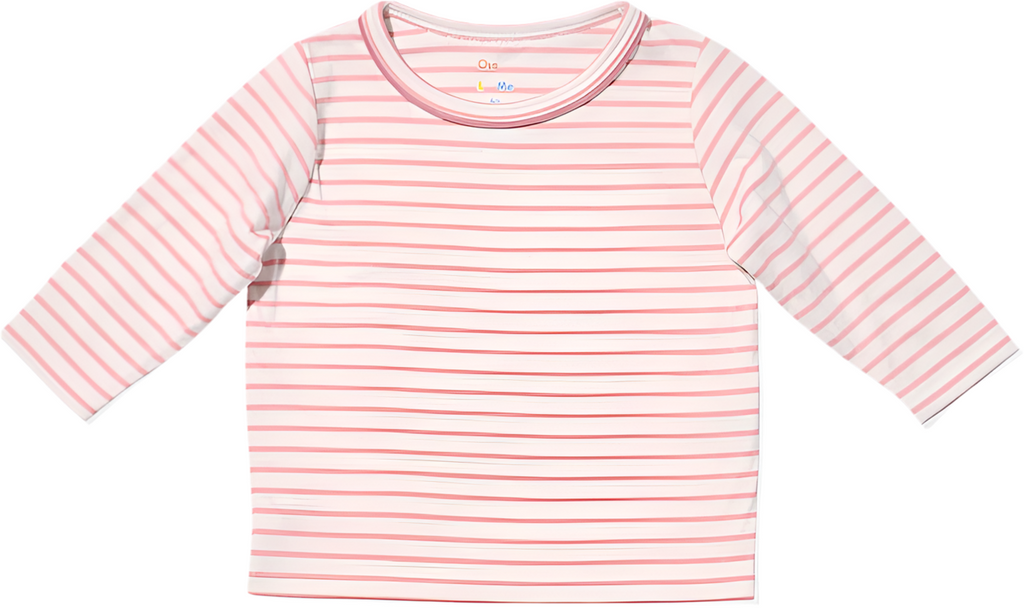 Edward Tee Shirt - Dusty Blue Mini Stripe