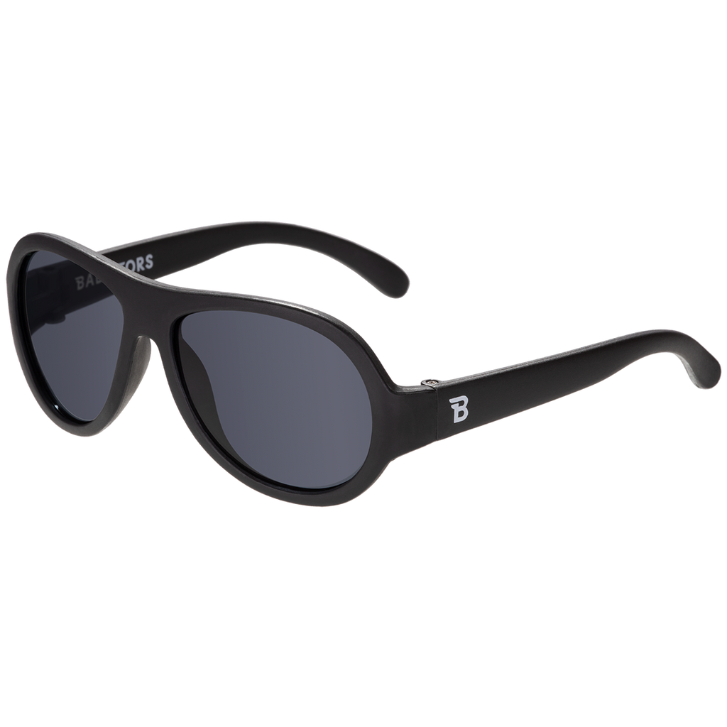 Sunglasses - Jet Black Aviator