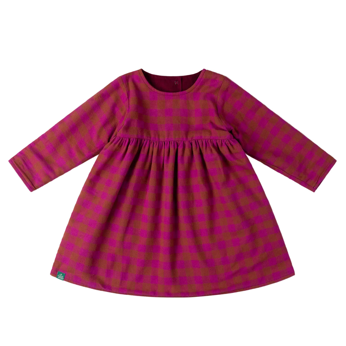 Berry Reversible Corduroy Pocket Dress