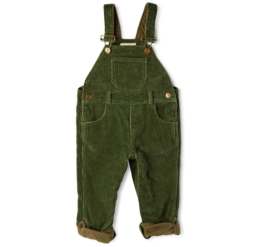 Khaki Chunky Cord Dungarees