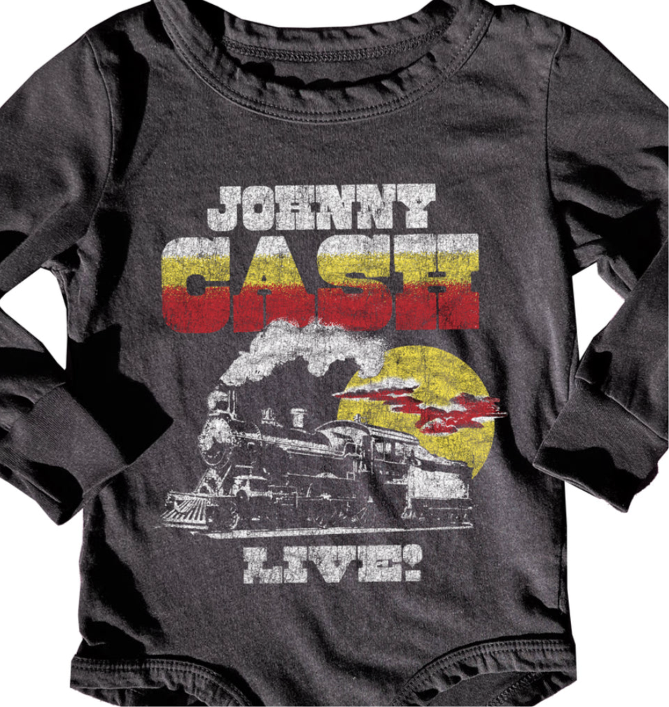 Johnny Cash Live LS Onesie