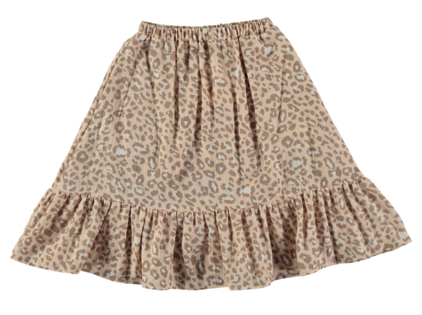 Long Animal Print Skirt