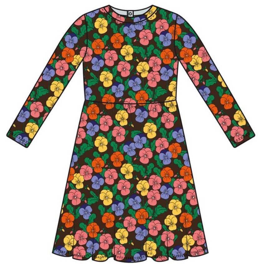 Violas AOP Velour Dress