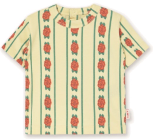 Rose Pattern Knitted Baby Tee