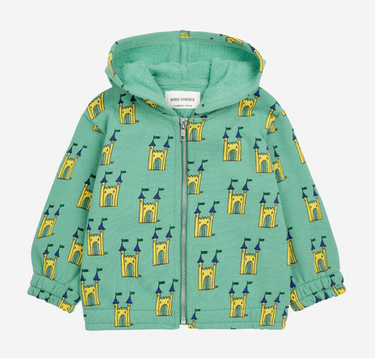 Faraway Castle All Over Zipper Hoodie