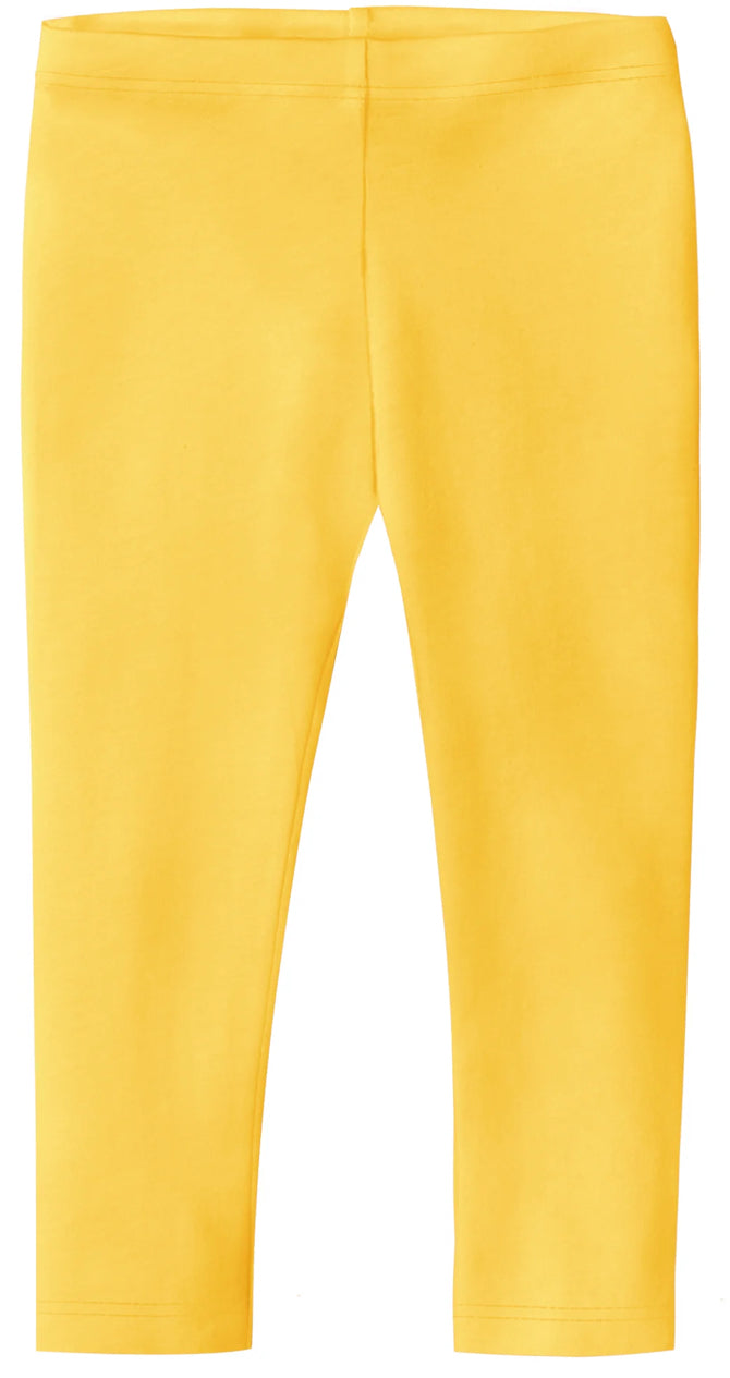 Cotton Capri Leggings - Yellow