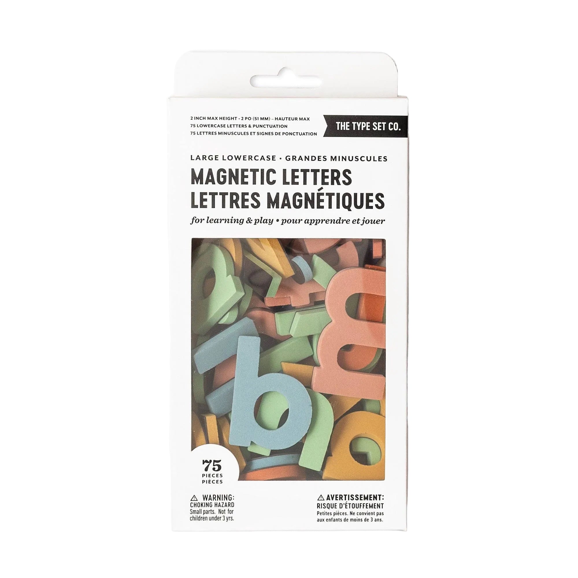 Magnetic Letters - 2" 75pc Lowercase - Rainbow Dream