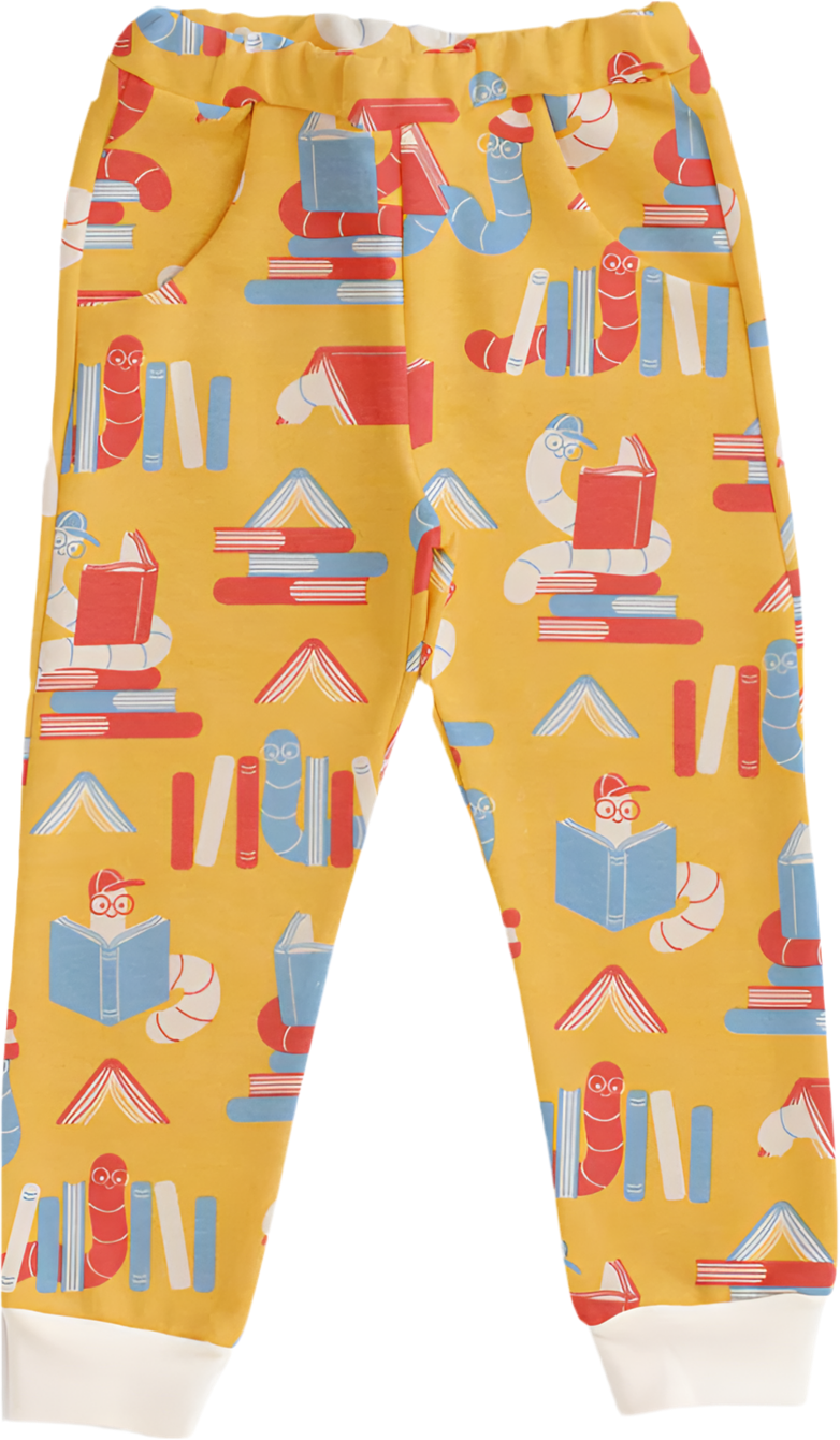 Sweatpants - Bookworms Yellow
