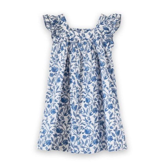 Everly Square Neck Dress | Vintage Blue