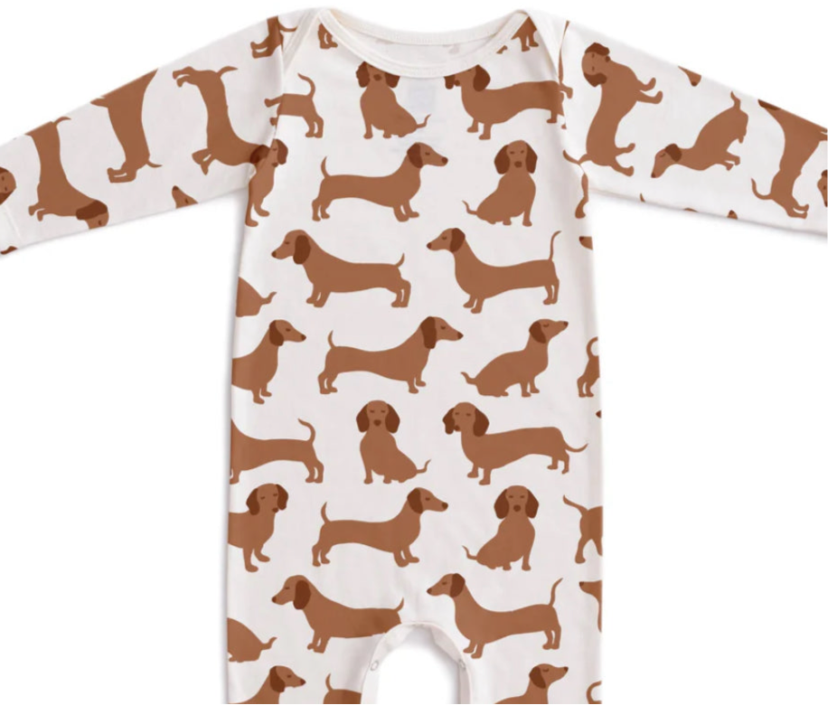 Long Sleeve Romper - Dachshunds