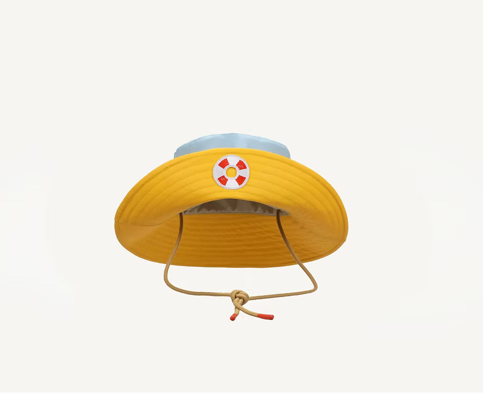 Rain Hat - Blue Whale/Lifebouy Orange