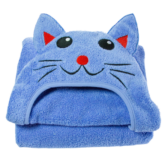 Hooded Turkish Towel - Cat