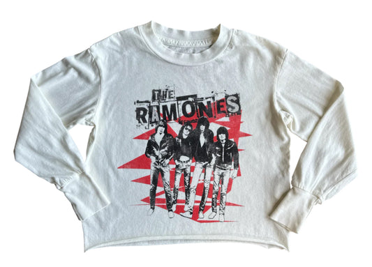 Ramones Not Quite Cropped Tee