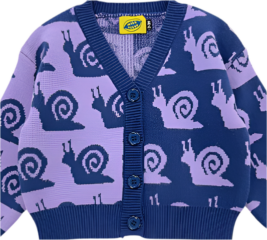 Cardigan - Escargot Navy
