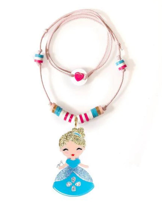 Necklace - Cute Doll Blue Dress