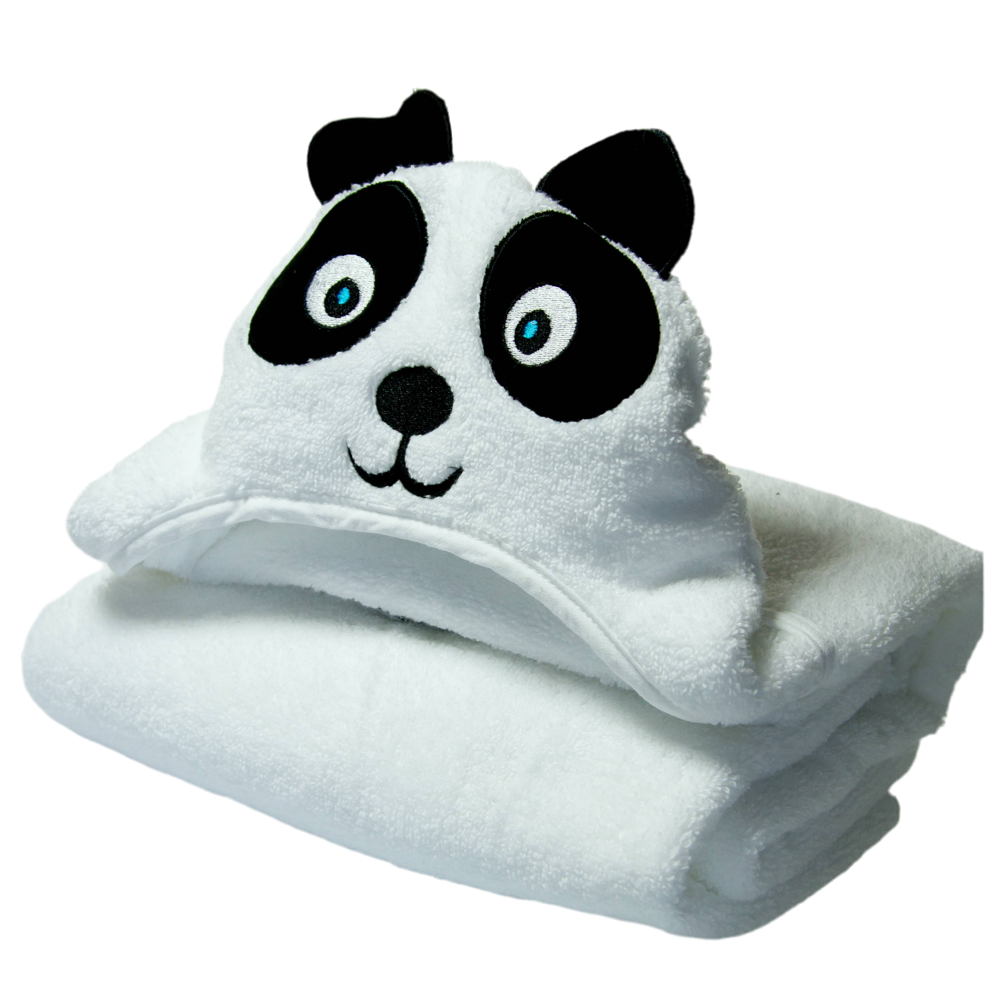 Hooded Turkish Towel - Panda