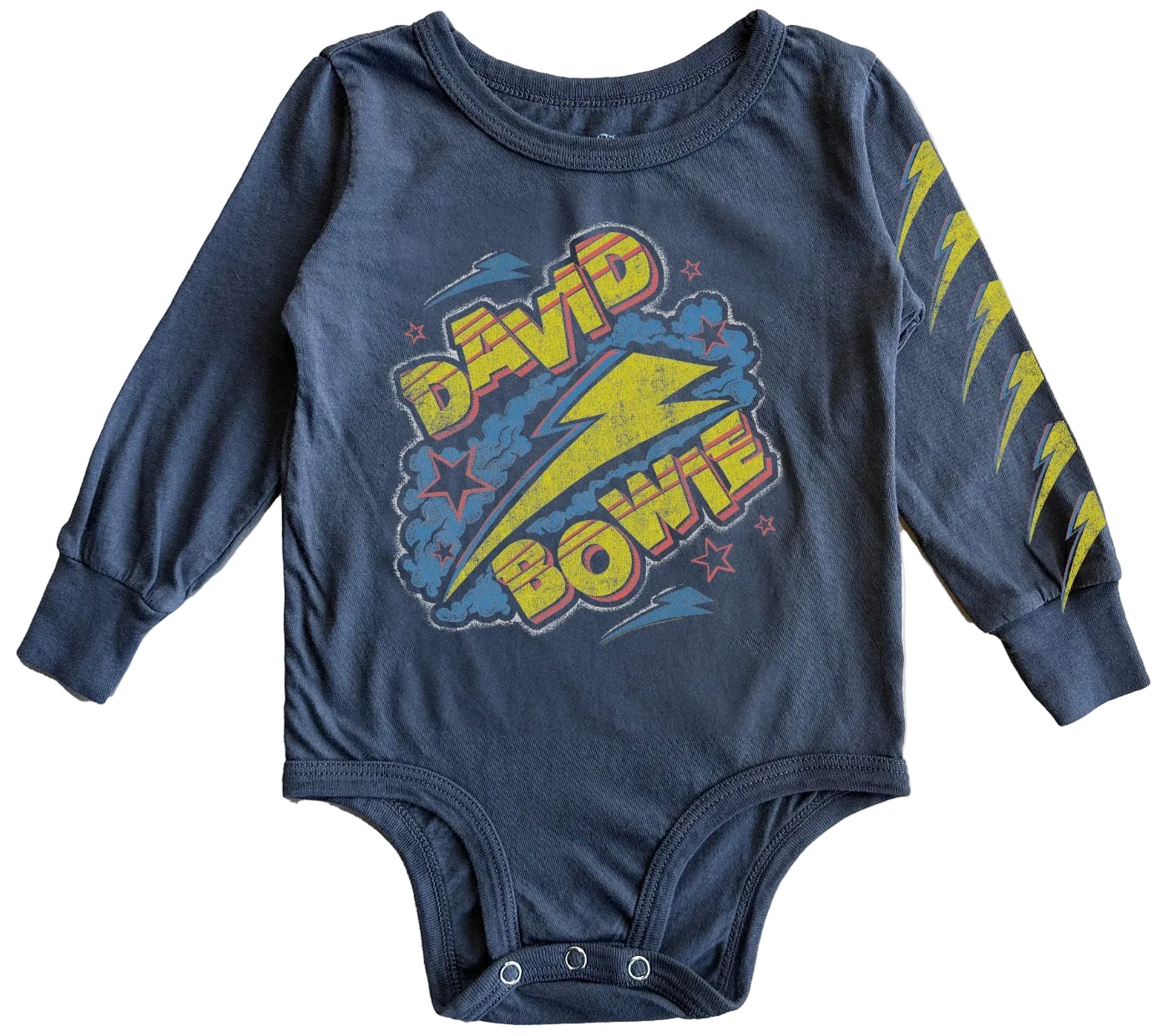 David Bowie Bolt & Stars LS Onesie
