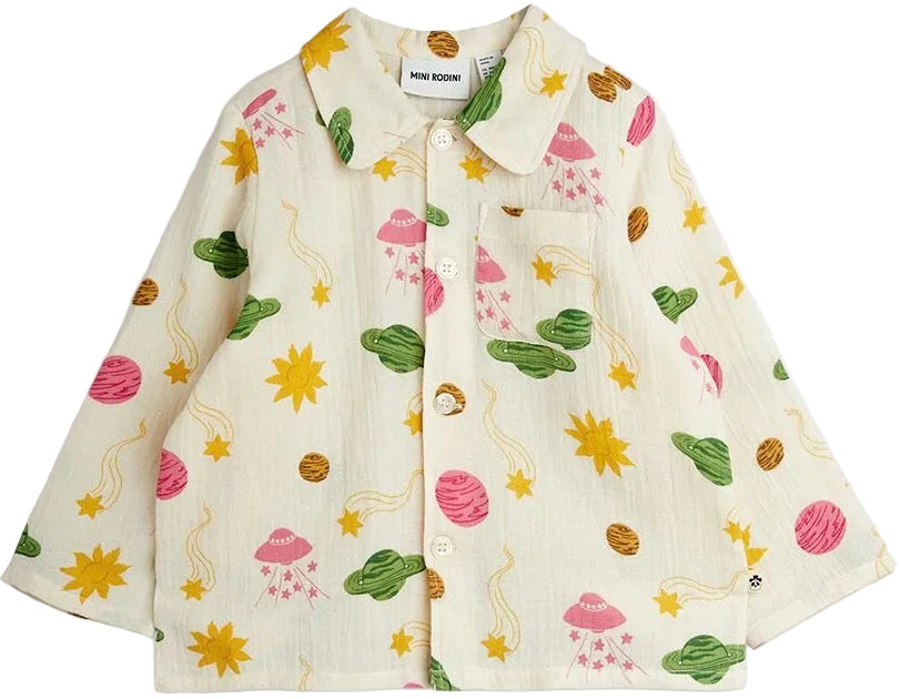 Shirt - Space AOP Muslin LS