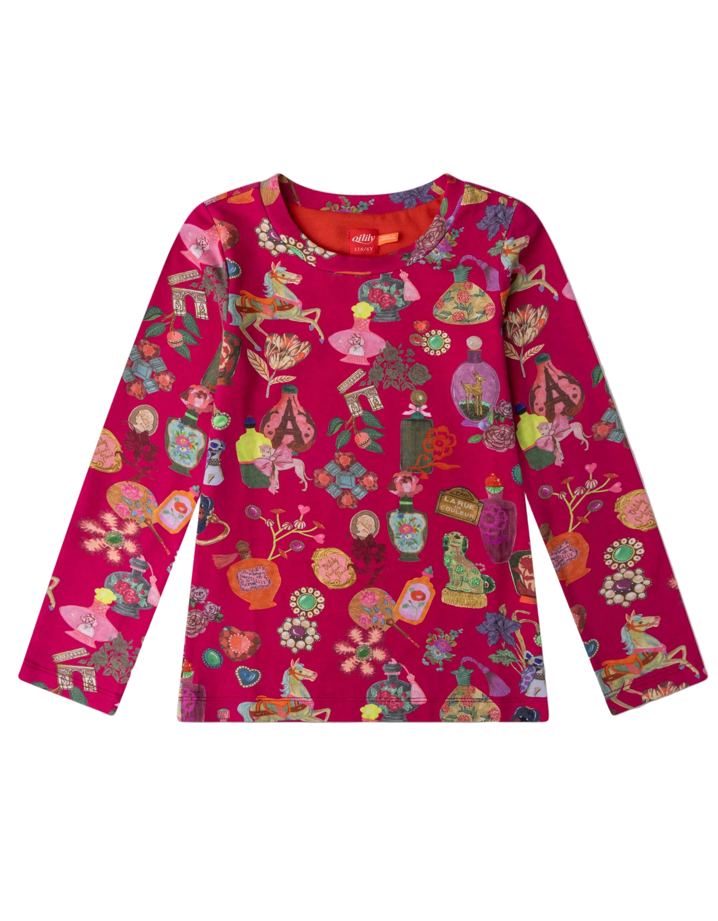 Girls Together LS Tee - Paris Print