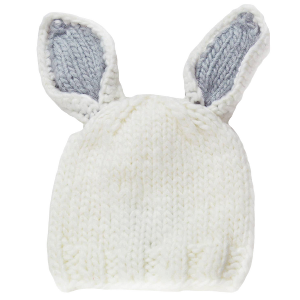 Bailey Bunny | Hand Knit Kids & Baby Hat - Grey