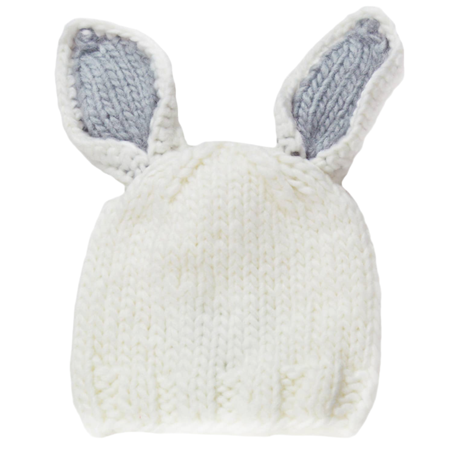 Bailey Bunny | Hand Knit Kids & Baby Hat - Grey