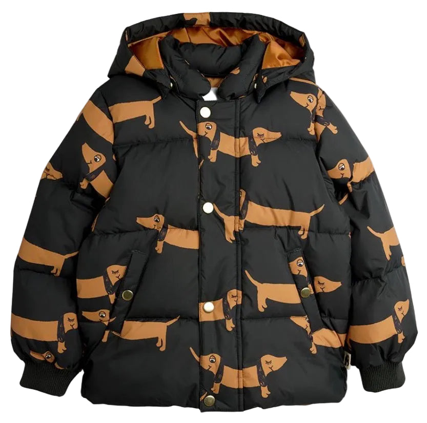 Dogs AOP Hooded Puffer