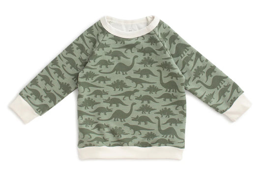 Sweatshirt - Dinosaurs Sage