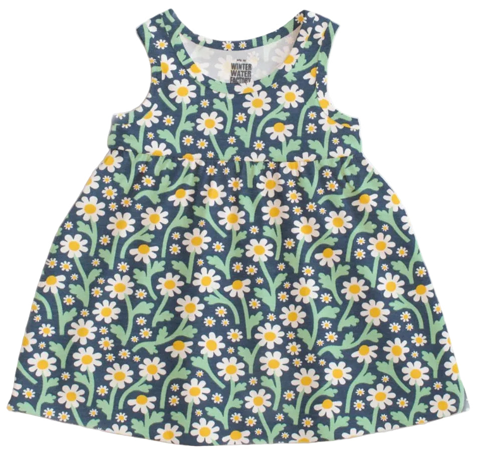 Alna Dress - Bold Daisies Navy