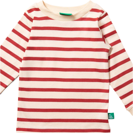 Stripes Forever Soft Red Long Sleeve T-Shirt