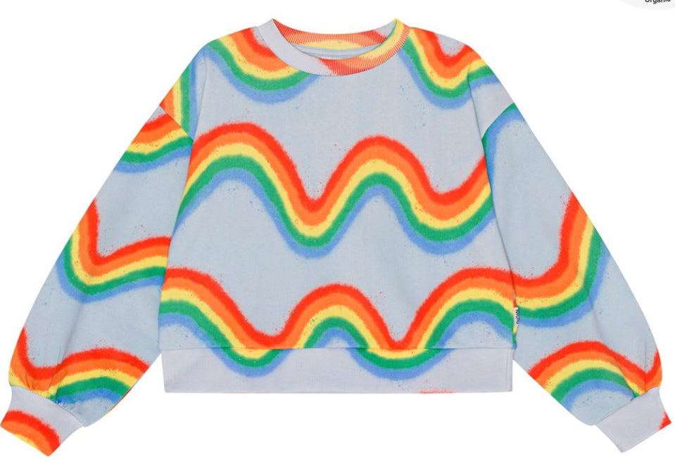 Miki Sweatshirt - Rainbow Waves