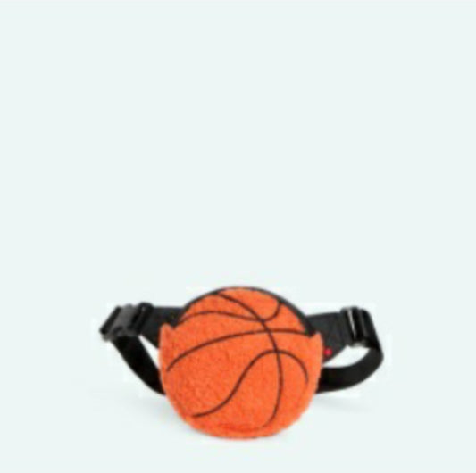 Fuzzy Basketball Fanny Pack